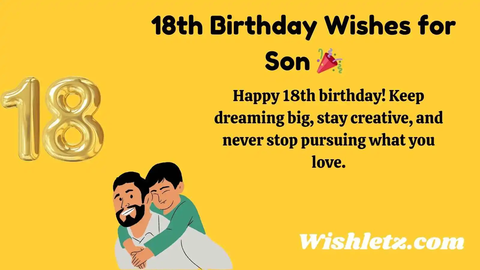 18th Birthday Wishes for Son 🎉