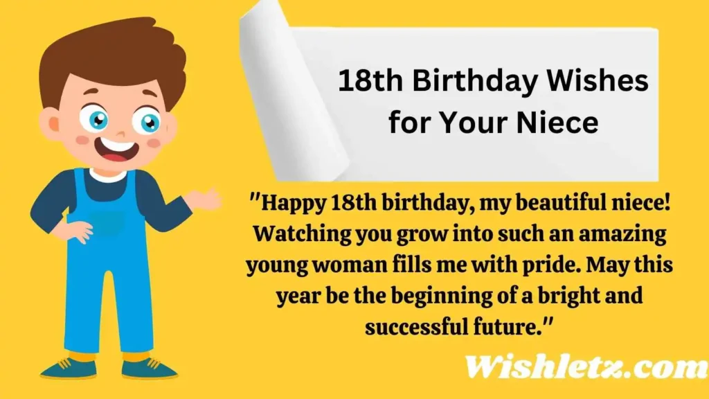 18th Birthday Wishes for Your Niece