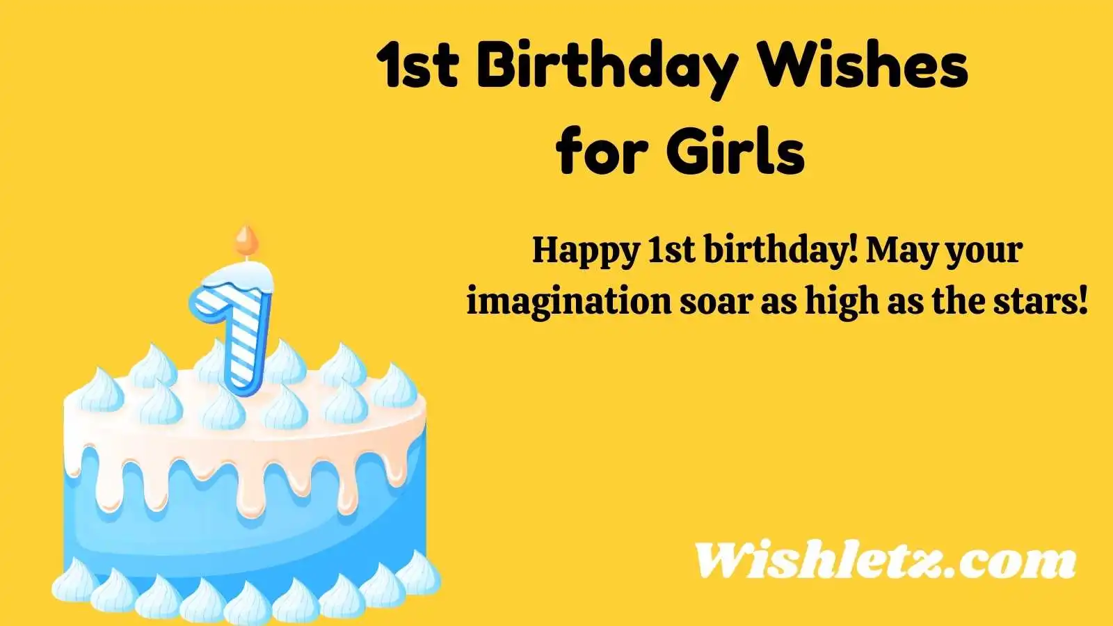 1st Birthday Wishes for Girls