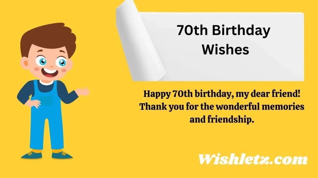 70th Birthday Wishes