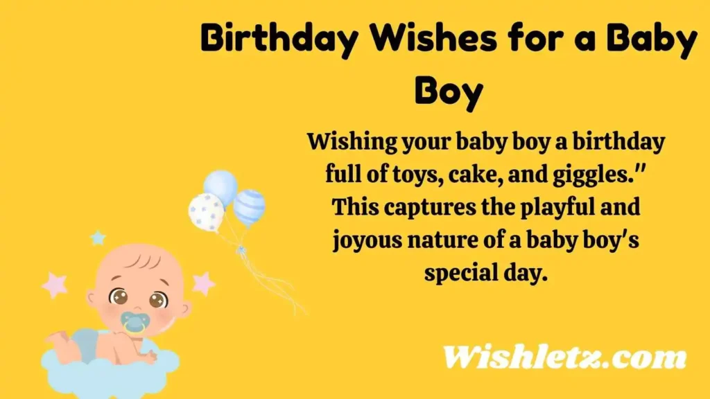 Birthday Wishes for a Baby Boy