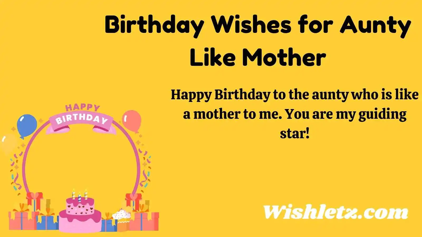 Birthday Wishes for Aunty Like Mother