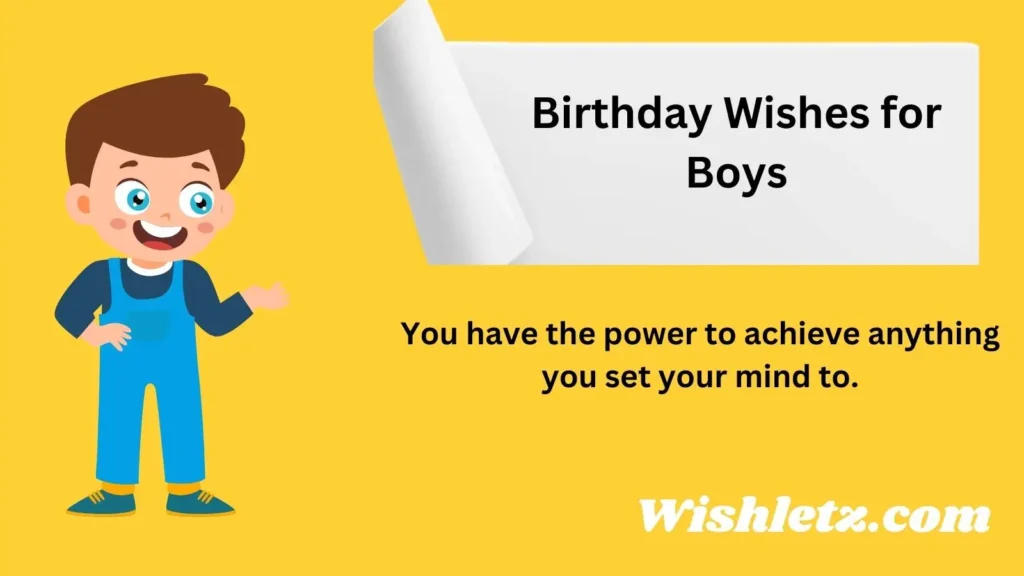 Birthday Wishes for Boys