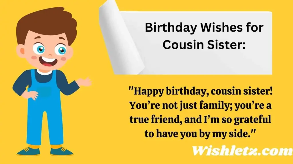 Birthday Wishes for Cousin Sister
