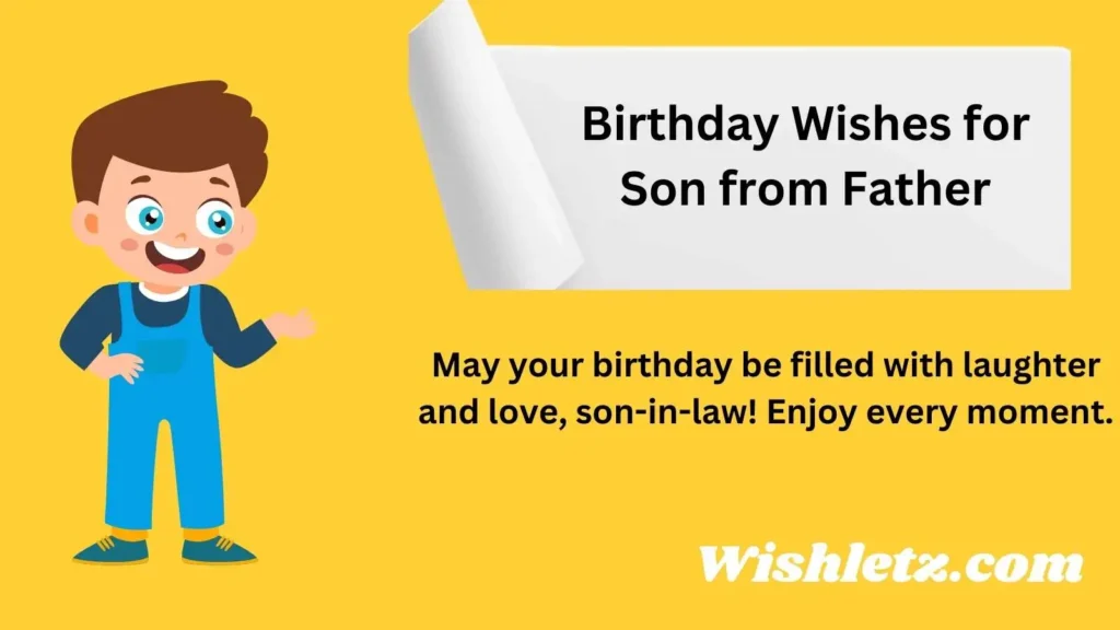 Birthday Wishes for Son from Father