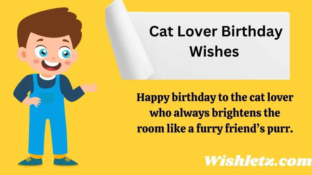 Cat Lover Birthday Wishes