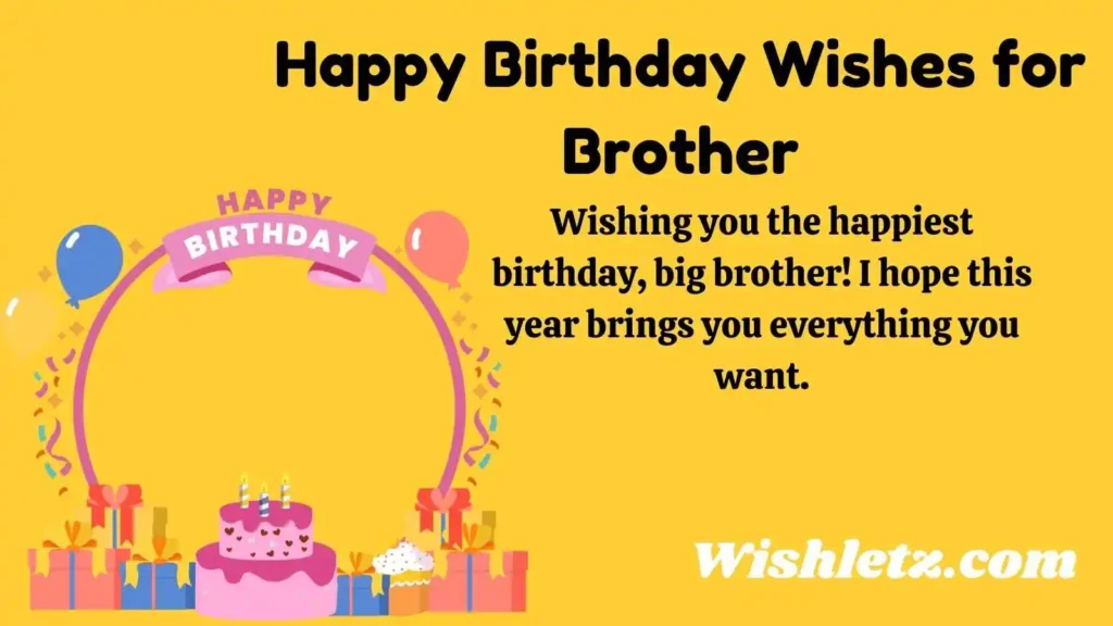 Happy Birthday Wishes for Brother