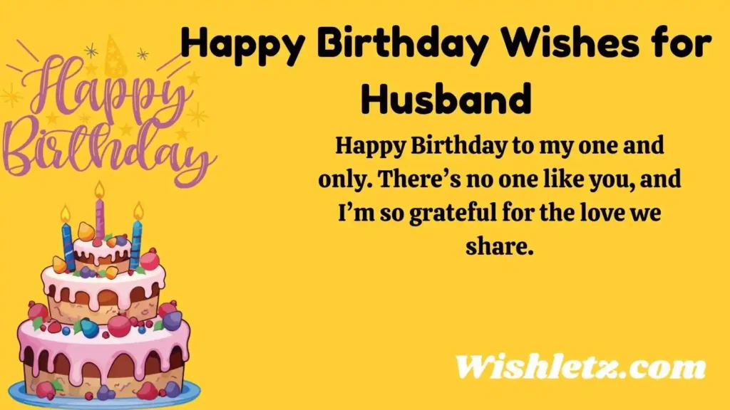 Happy Birthday Wishes for Husband
