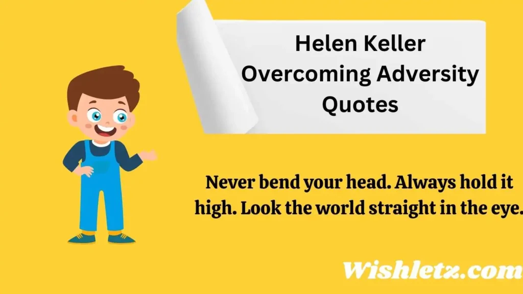 Helen Keller Overcoming Adversity Quotes