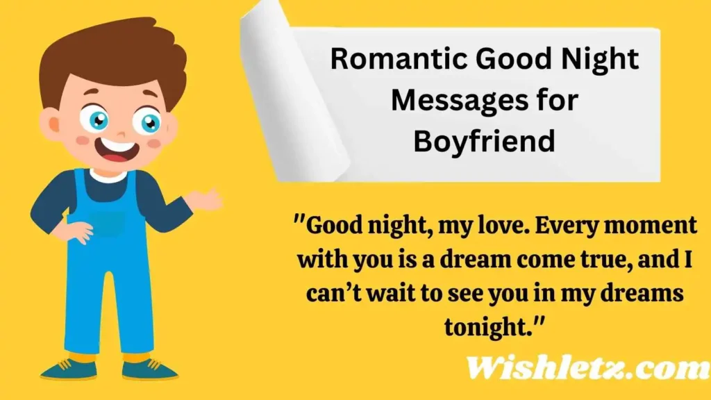 Romantic Good Night Messages for Boyfriend