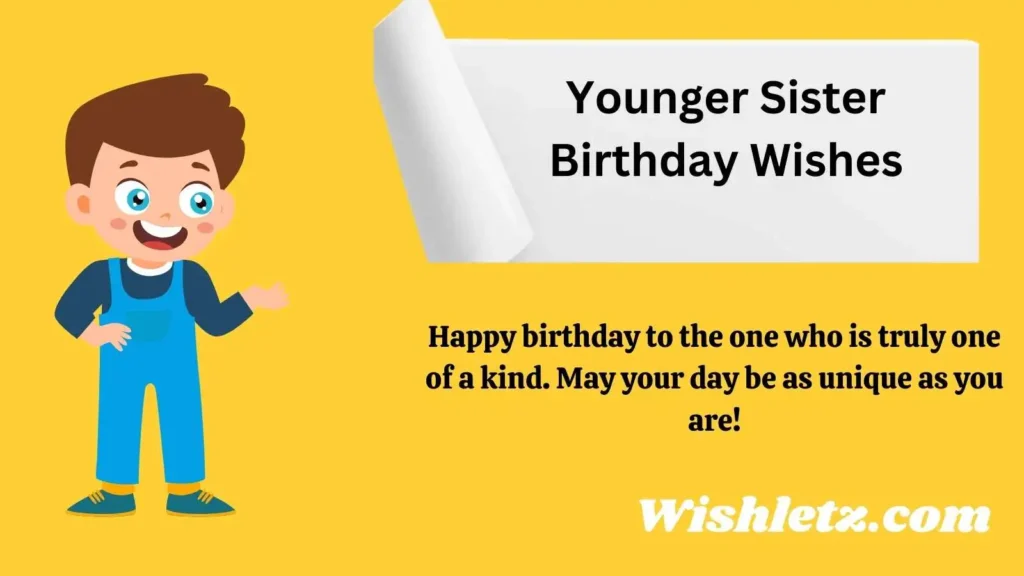 Younger Sister Birthday Wishes