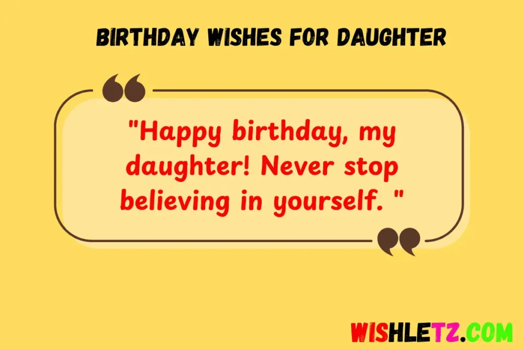 Birthday Wishes for Daughter