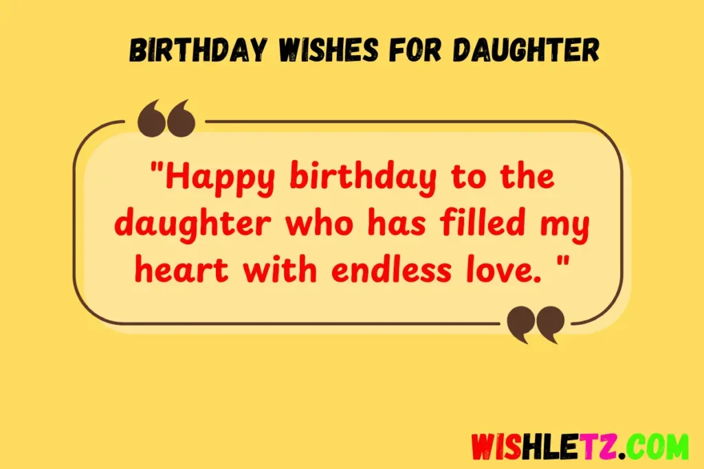 Birthday Wishes for Daughter