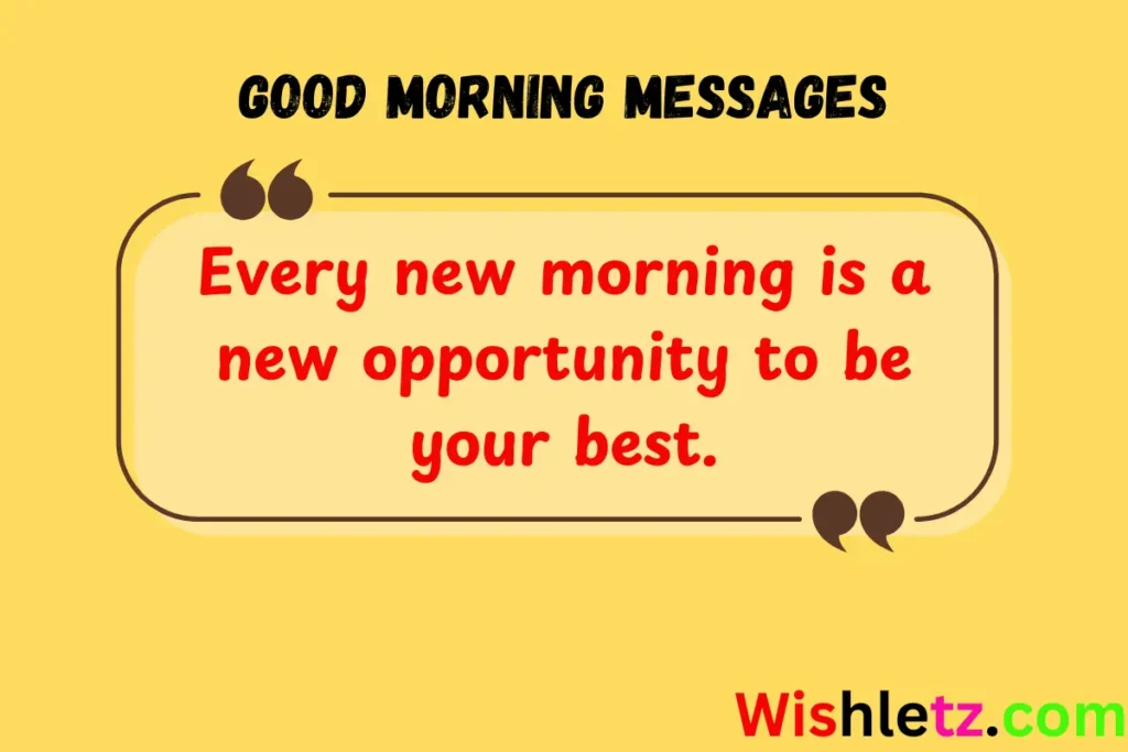 Good Morning Messages