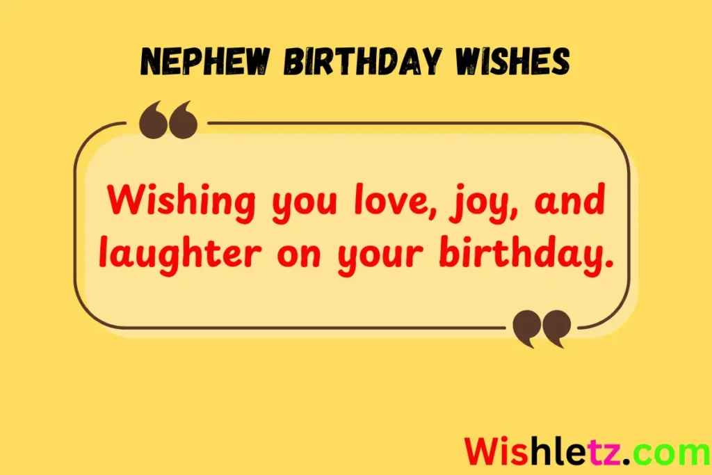 Nephew Birthday Wishes