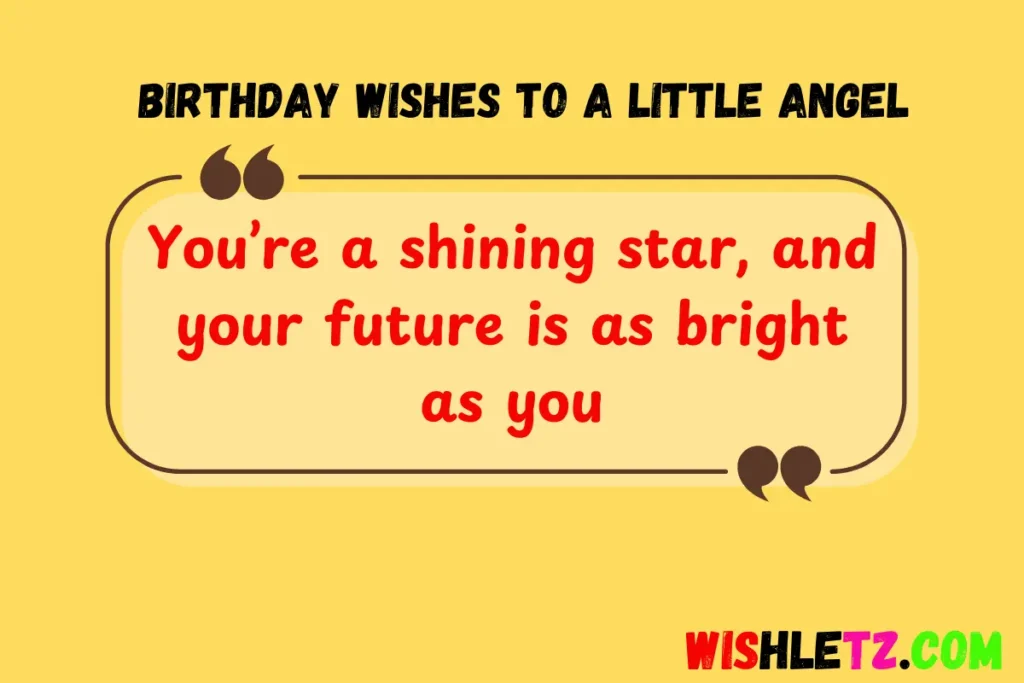Birthday Wishes to a Little Angel
