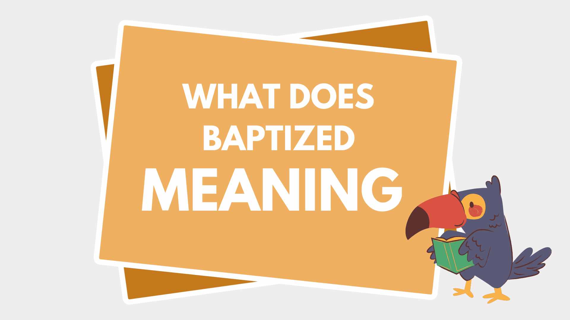 What Does Baptized Mean