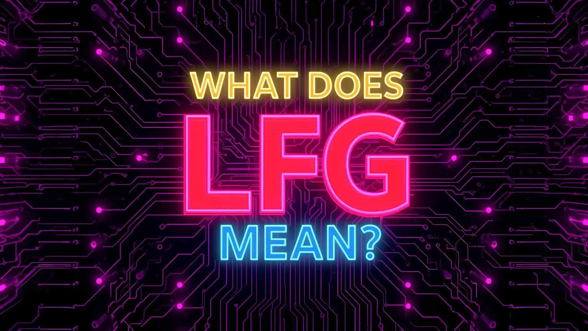 What Does LFG Mean